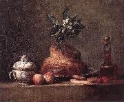 jean-Baptiste-Simeon Chardin La Brioche oil on canvas